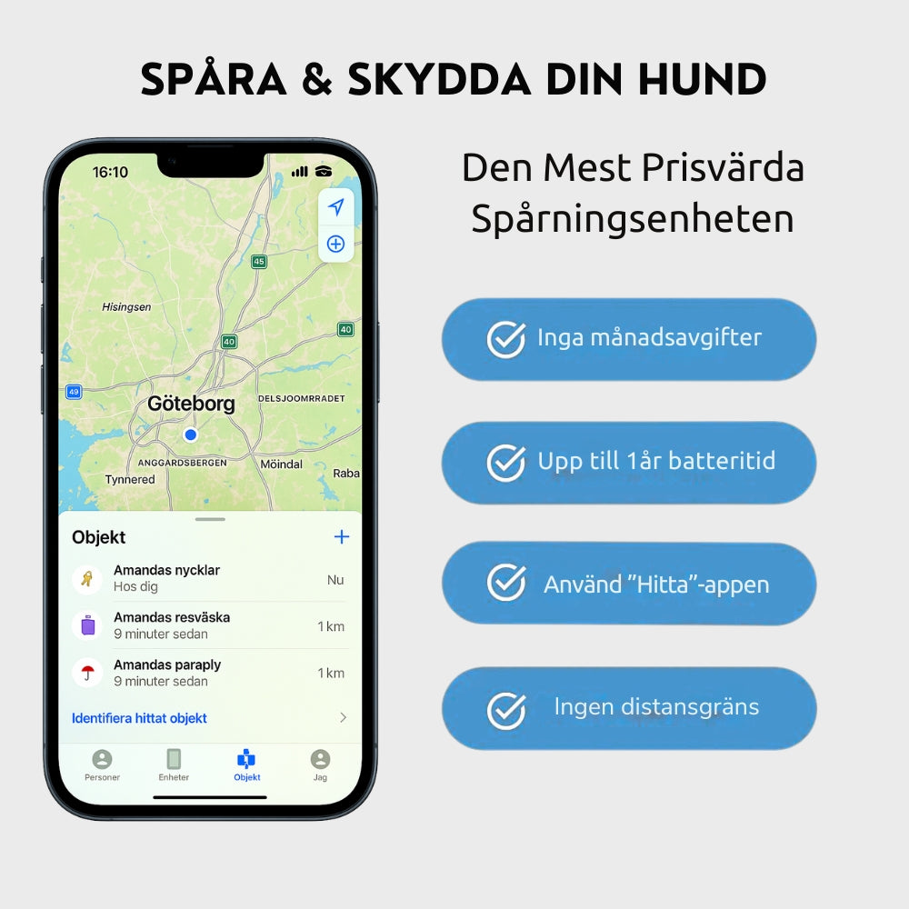 TrackGo Koiran kaulapanta (iPhone)