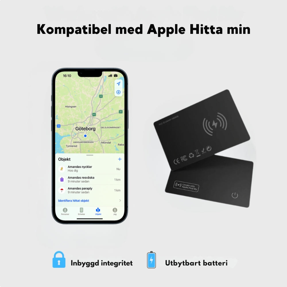 TrackGo Card - Spårningsenhet (iPhone)