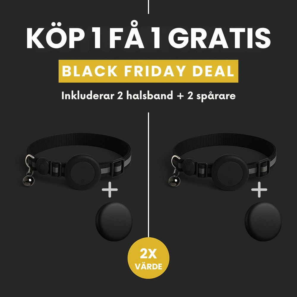TrackGo Katthalsband (Black Friday)