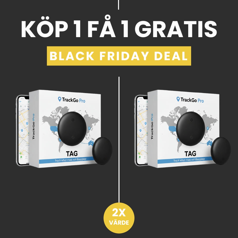 TrackGo Tag - Spårningsenhet Black Friday